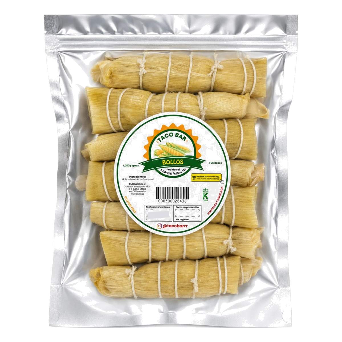Bollos de Maíz, Taco Bar 1050 gr 1 Bollos de Maíz, Taco Bar 1050 gr