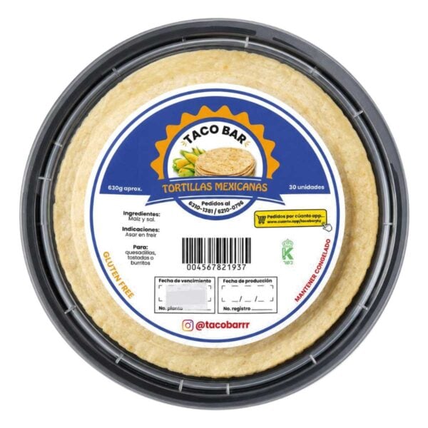 Tortillas Mexicanas de Maíz, Taco Bar 630 gr