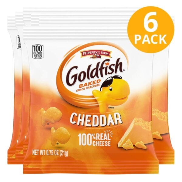 Pepperidge Farm Goldfish, Cheddar, 0.75 OZ (Pack de 6)