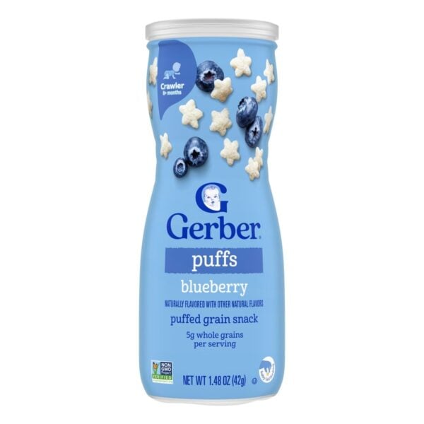 Gerber Graduates Puffs, Blueberry, 1.48 OZ