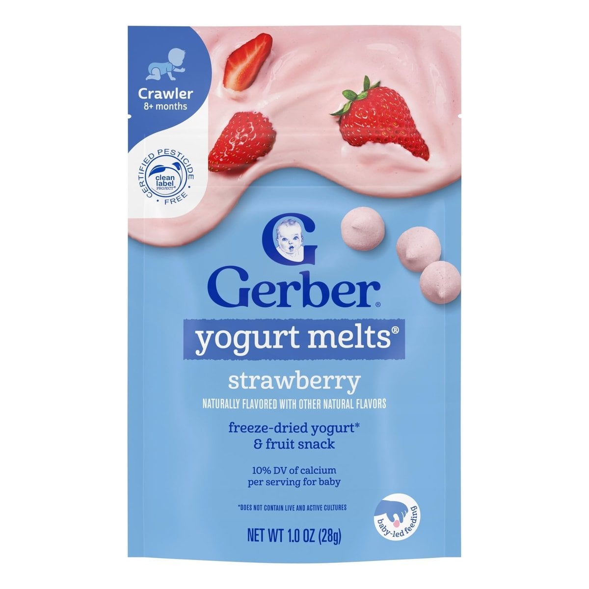 Gerber Graduates Melts, Strawberry, 1 OZ 1 Gerber Graduates Melts, Strawberry, 1 OZ