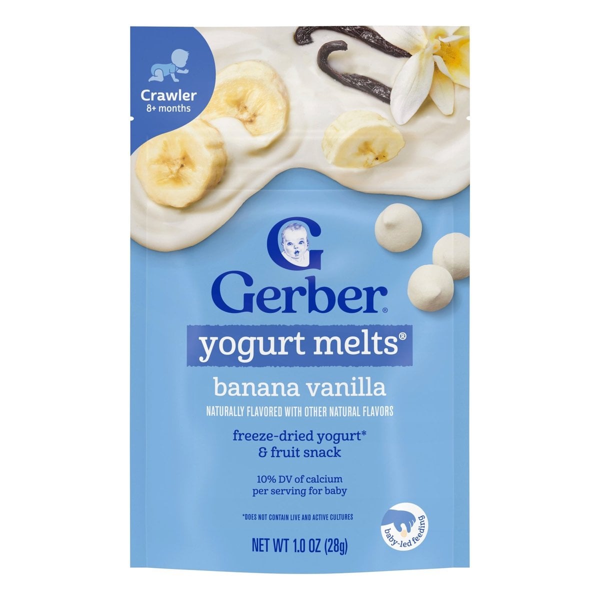 Gerber Graduates Melts, Banana Vanilla, 1 OZ 1 Gerber Graduates Melts, Banana Vanilla, 1 OZ