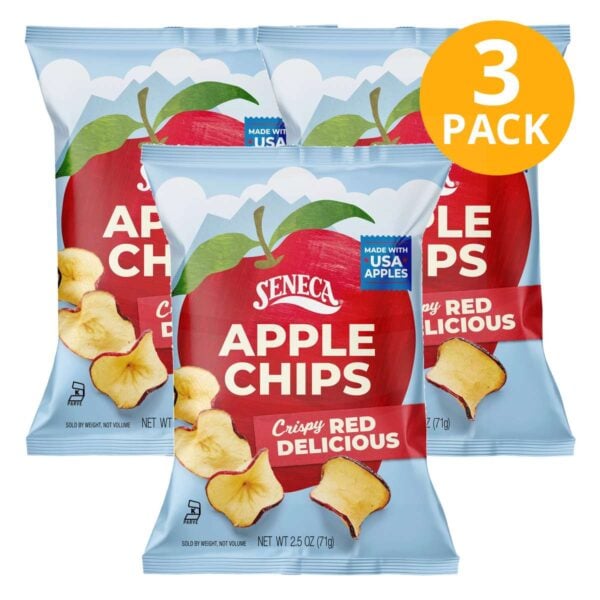 Seneca Apple Chips, Crispy Red Delicious, 2.5 OZ (Pack de 3)