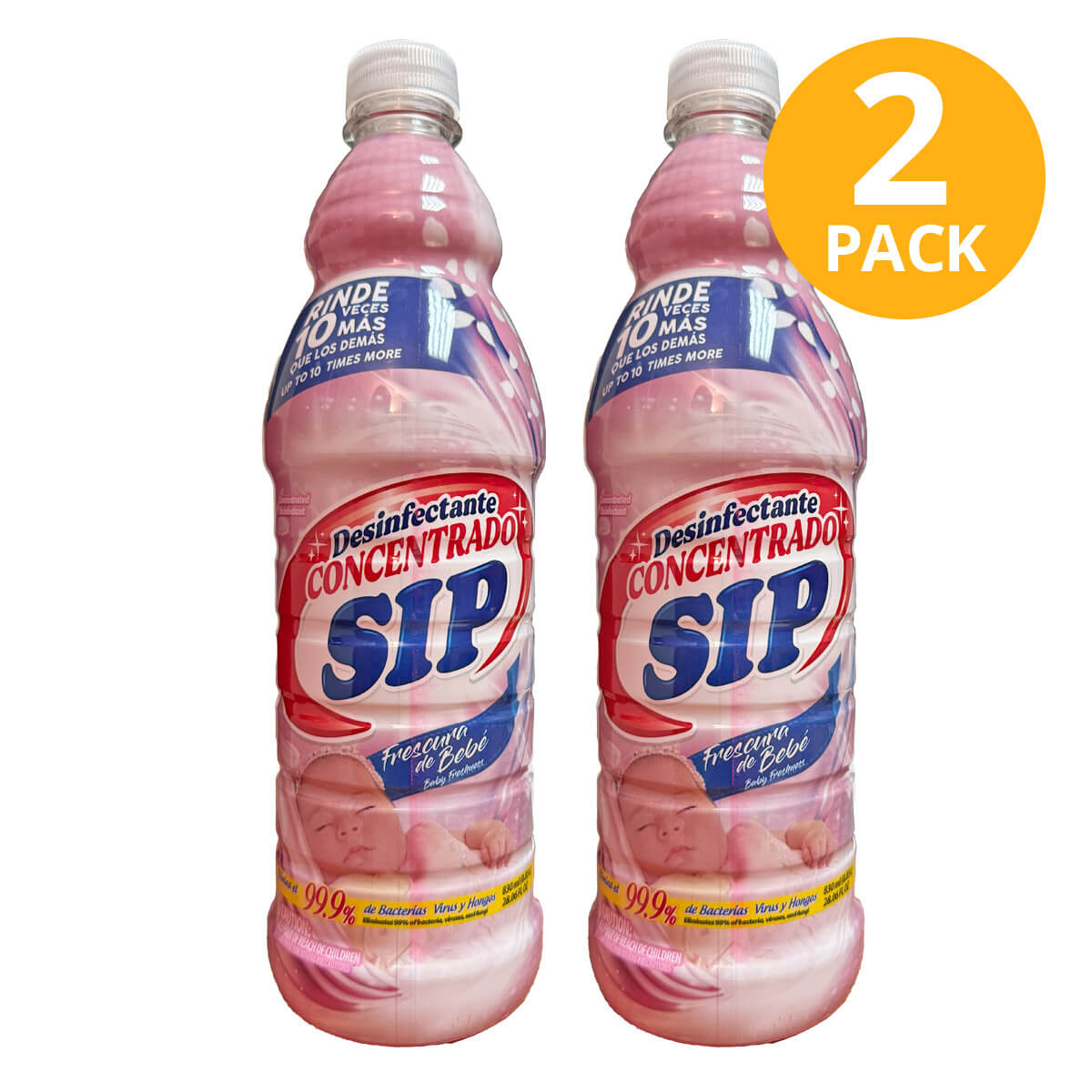 018718400043 Desinfectante SIP Concentrado Frescura de Bebé, 830 ml - Imagen 1