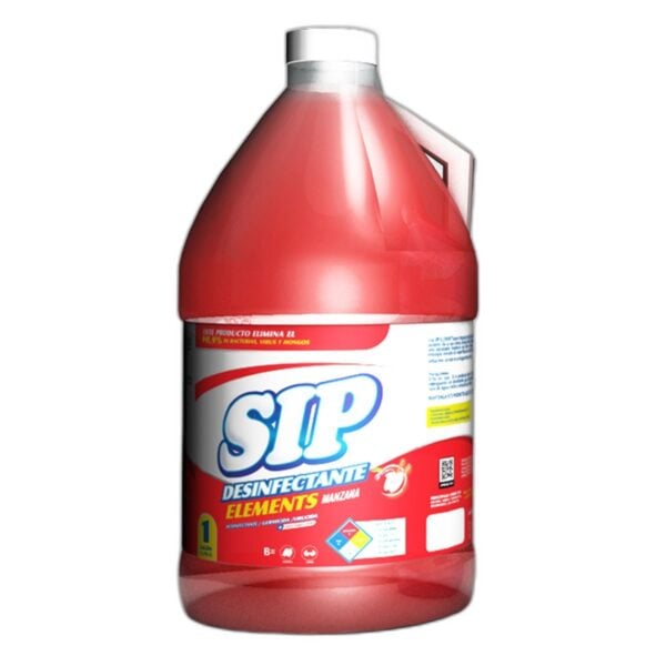 SIP Desinfectante Elements Manzana, 1 Galón
