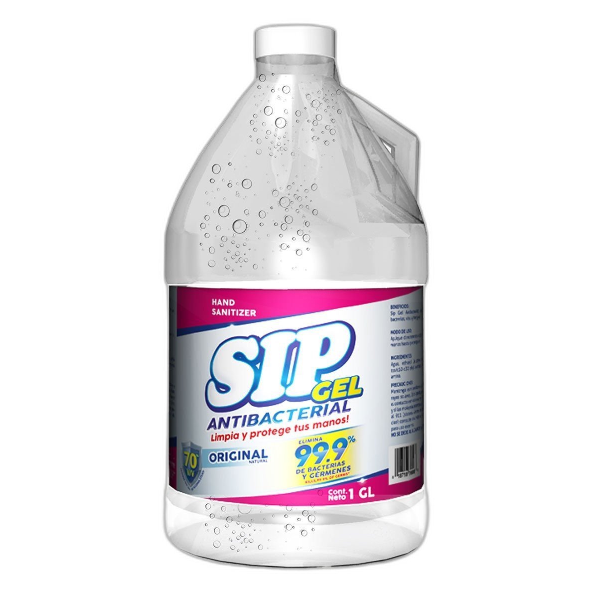 SIP Gel Antibacterial Alcoholado, 1 Galón 1 SIP Gel Antibacterial Alcoholado, 1 Galón