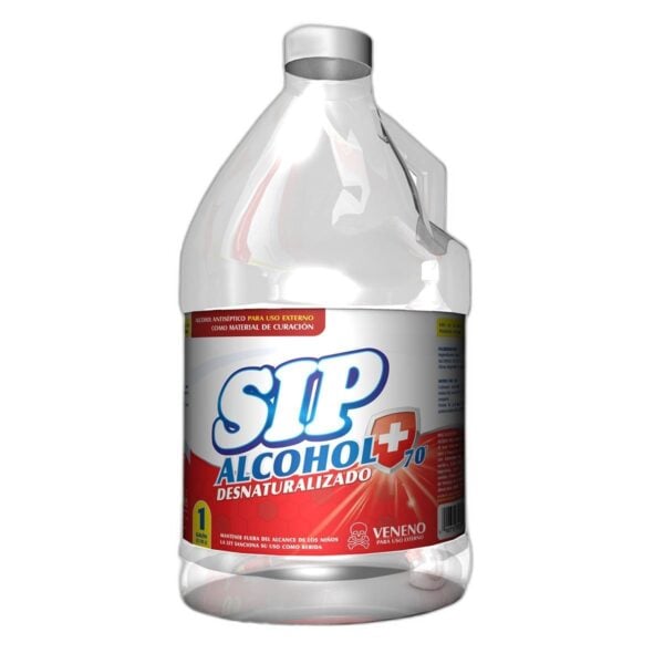SIP Alcohol Desnaturalizado 70%, 1 Galón