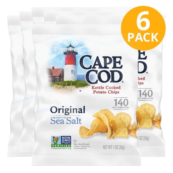 Cape Cod Kettle Chips, Salted, 1 OZ (Pack de 6)