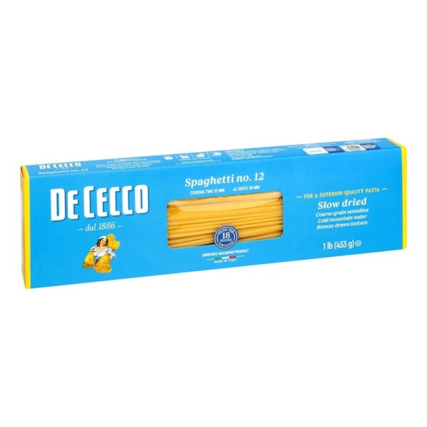 De Cecco Pasta Spaghetti No. 12, 454 gr