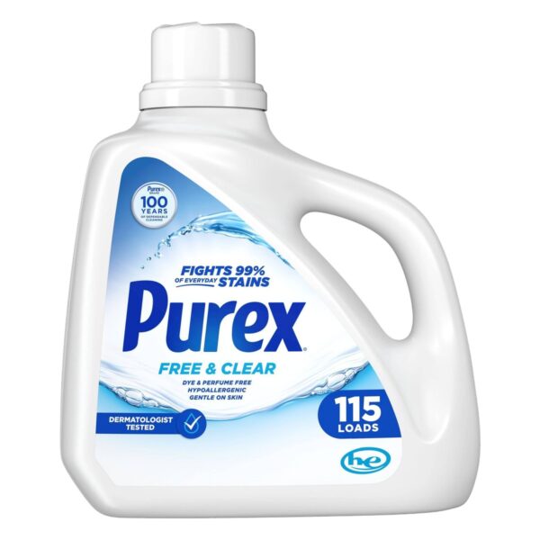 Purex Free & Clear, Detergente Líquido, 150 OZ