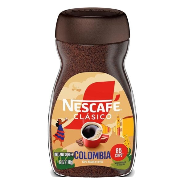 Nescafé Café Instantáneo Clásico Colombia Frasco, 6 OZ