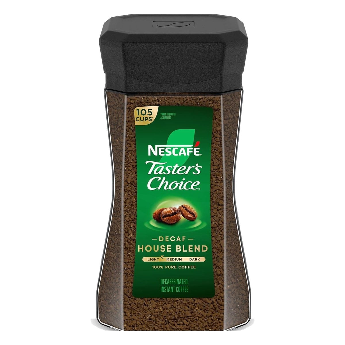 Nescafé Café Instantáneo Taster's Choice Decaf House Blend Frasco, 7 OZ