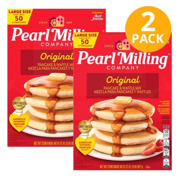 Pearl Milling Company Original, Pancake & Waffle Mix, 32 OZ (Pack de 2)