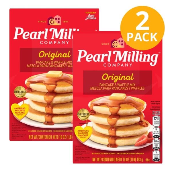 Pearl Milling Company Original, Pancake & Waffle Mix, 16 OZ (Pack de 2)