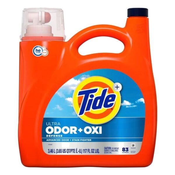Tide Ultra Odor+Oxi, Detergente Líquido, 117 OZ