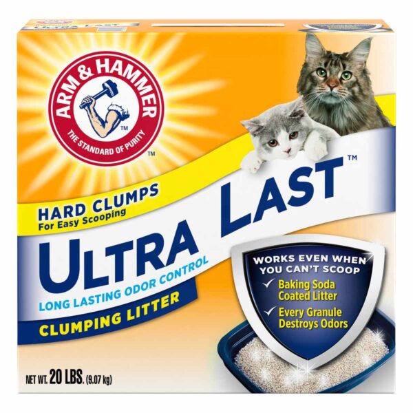 Arm & Hammer Ultra Last Arena para Gatos Aglomerante, 20 lb (9.07 kg)