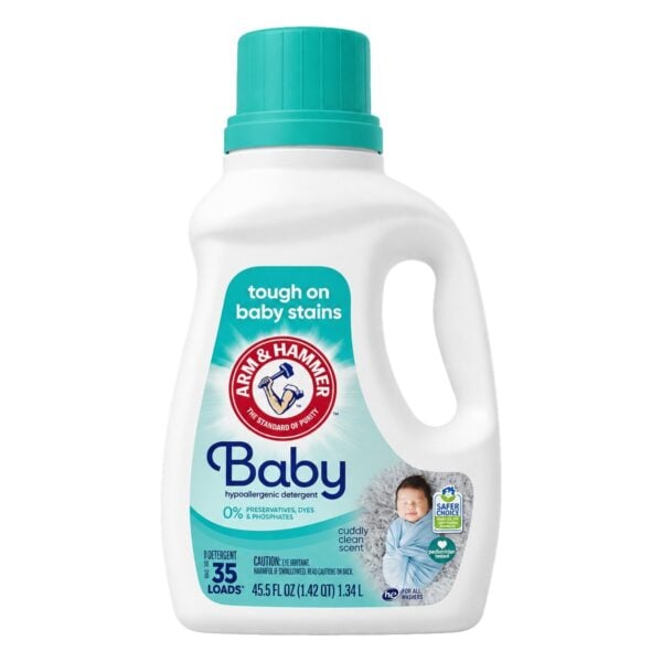 Arm & Hammer Baby Detergente Líquido para Ropa de Bebé, 45.5 OZ