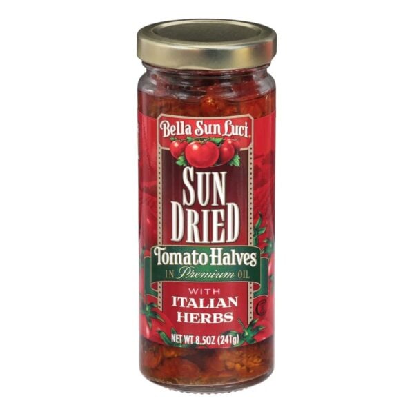 Bella Sun Luci Tomates Secos en Aceite (Sun Dried Tomato Halves), 8.5 OZ