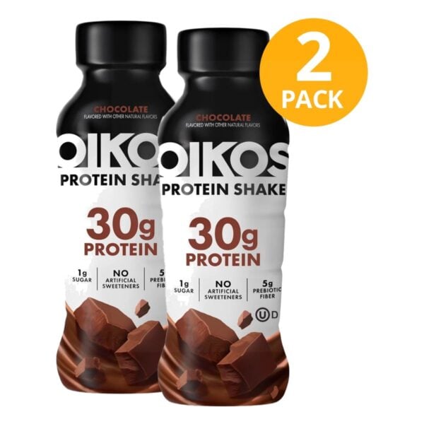 Oikos Protein Shake Chocolate, 30 gr Proteína 355 ml (Pack de 2)