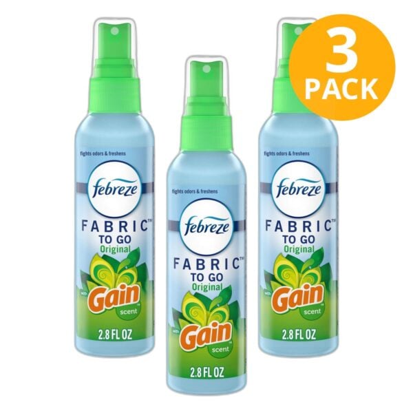 Febreze Fabric Refresher, Gain Original, 2.8 OZ (Pack de 3)