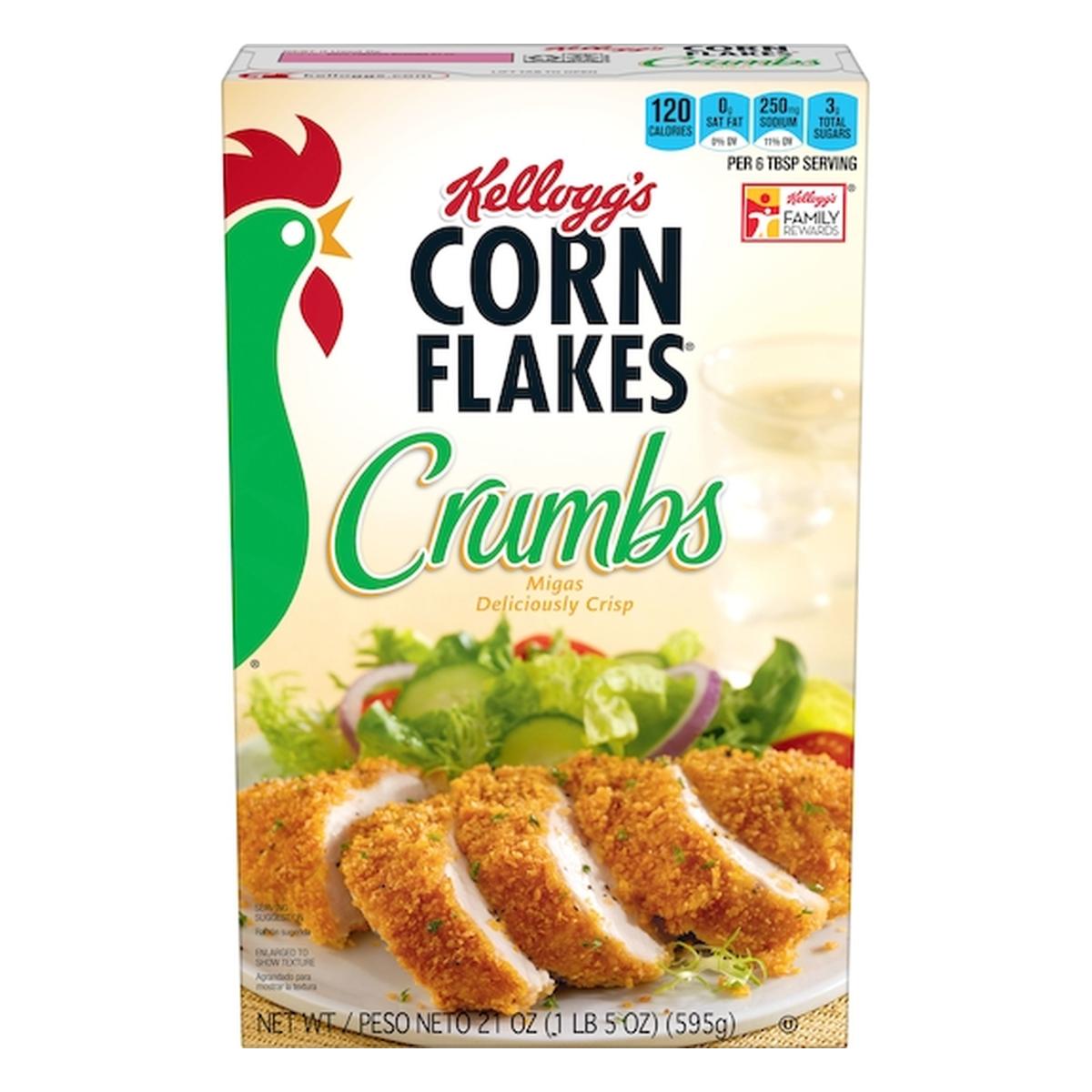 Kellogg's Corn Flakes Crumbs, 21 OZ 1 Kellogg's Corn Flakes Crumbs, 21 OZ