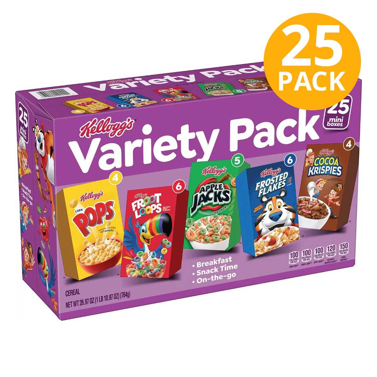 Kellogg's Variety Pack, Cereales Surtidos (Pack de 25) 1 Kellogg's Variety Pack, Cereales Surtidos (Pack de 25)
