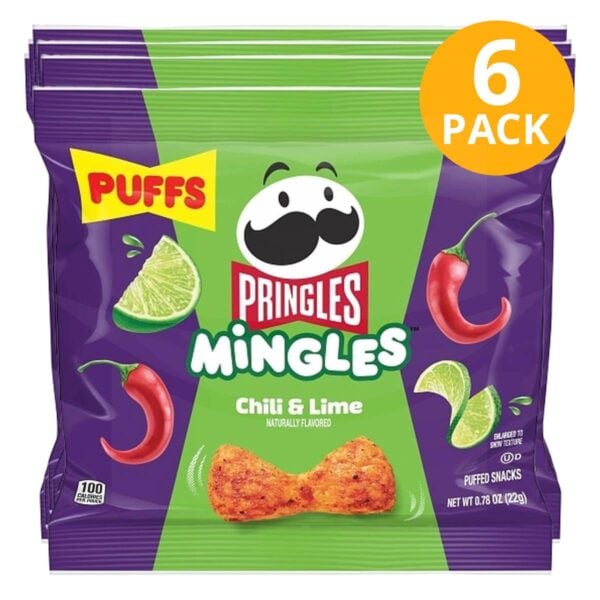 Pringles, Mingles Lime & Chili, 0.78 OZ (Pack de 6)