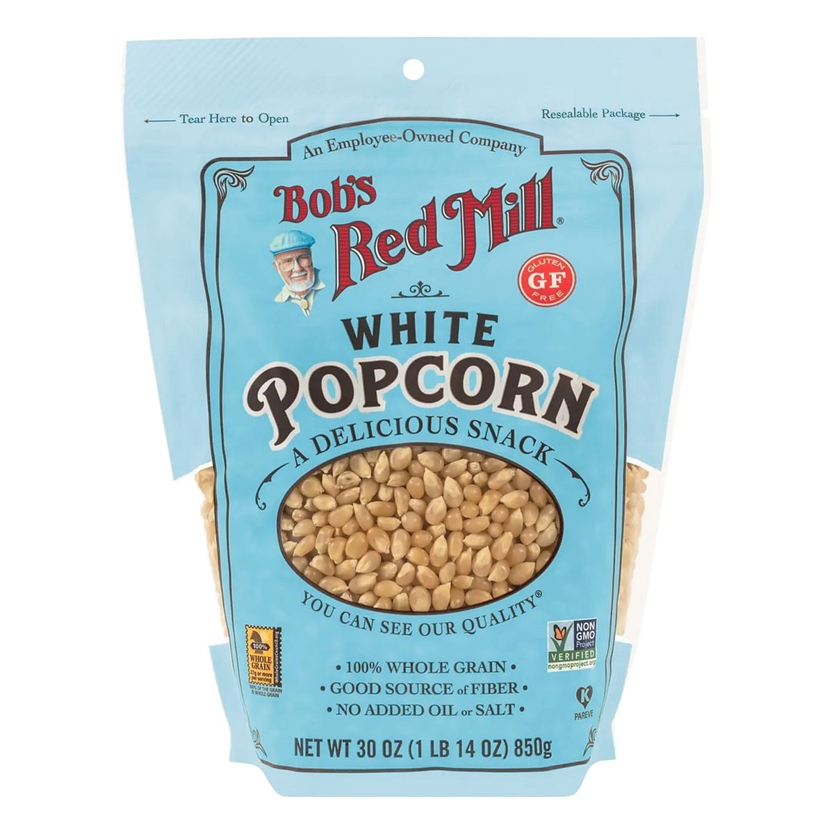 Bob's Red Mill Popcorn Kernels Whole White, 30 OZ 1 Bob's Red Mill Popcorn Kernels Whole White, 30 OZ