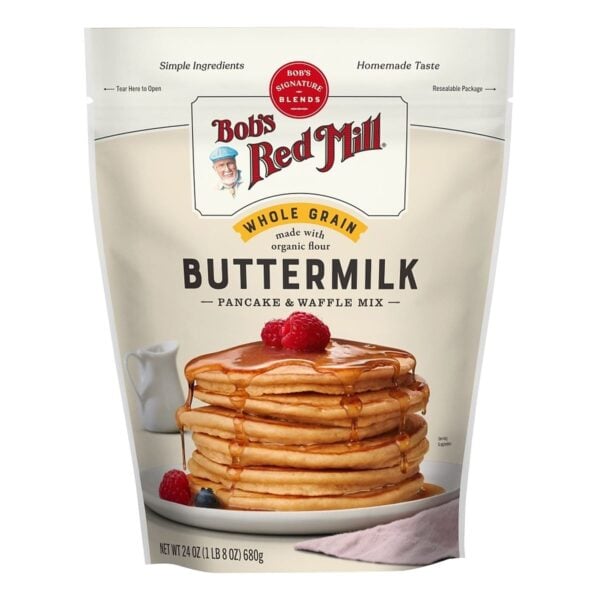 Bob's Red Mill Whole Grain Buttermilk Pancake & Waffle Mix, 24 OZ