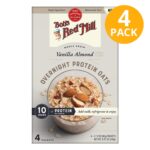 Bob's Red Mill Vanilla Almond Overnight Protein Oats, 2.12 OZ (Pack de 4)