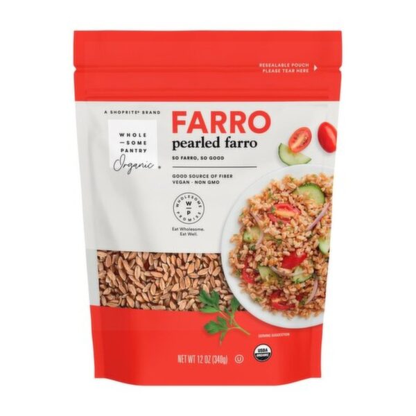 Wholesome Pantry Organic Pearled Farro, 12 OZ