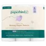 Paperbird Papel Toalla Premium, Strong Paper Towels, 6 Rollos Grandes Dobles