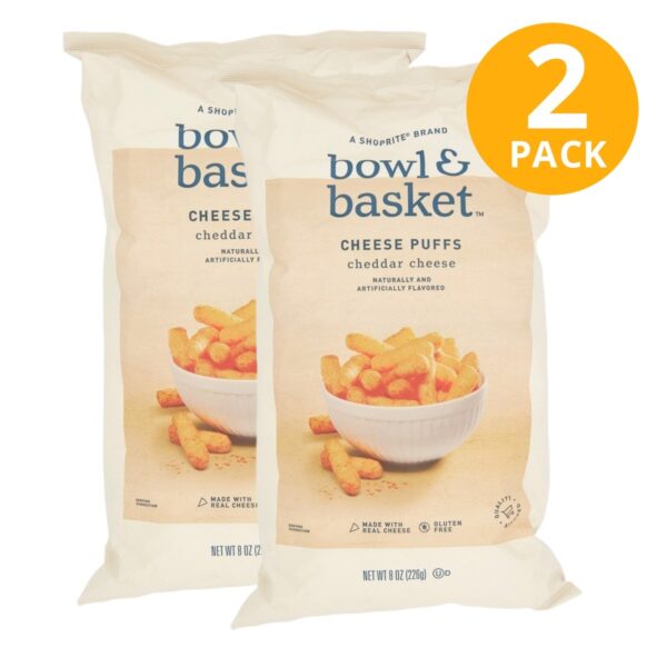 Bowl & Basket Cheese Puffs, 8 OZ (Pack de 2)