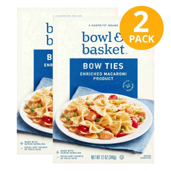 Bowl & Basket Pasta Bow Ties, 16 OZ (Pack de 2)