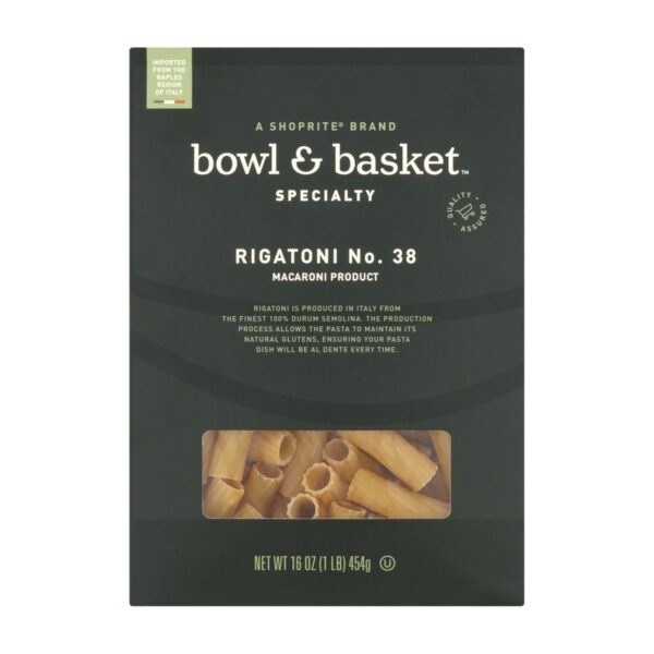 Bowl & Basket Specialty Rigatoni Pasta, 16 OZ