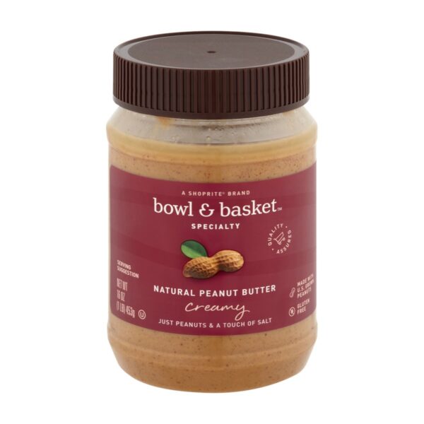 Bowl & Basket Natural Peanut Butter Creamy, 16 OZ