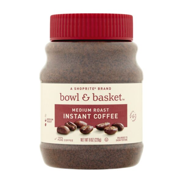 Bowl & Basket Cafe Instantáneo, Coffee Instant Medium Roast, 8 OZ