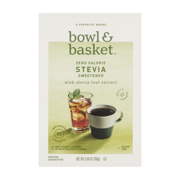 Bowl & Basket Stevia 80 Count, 5.64 OZ