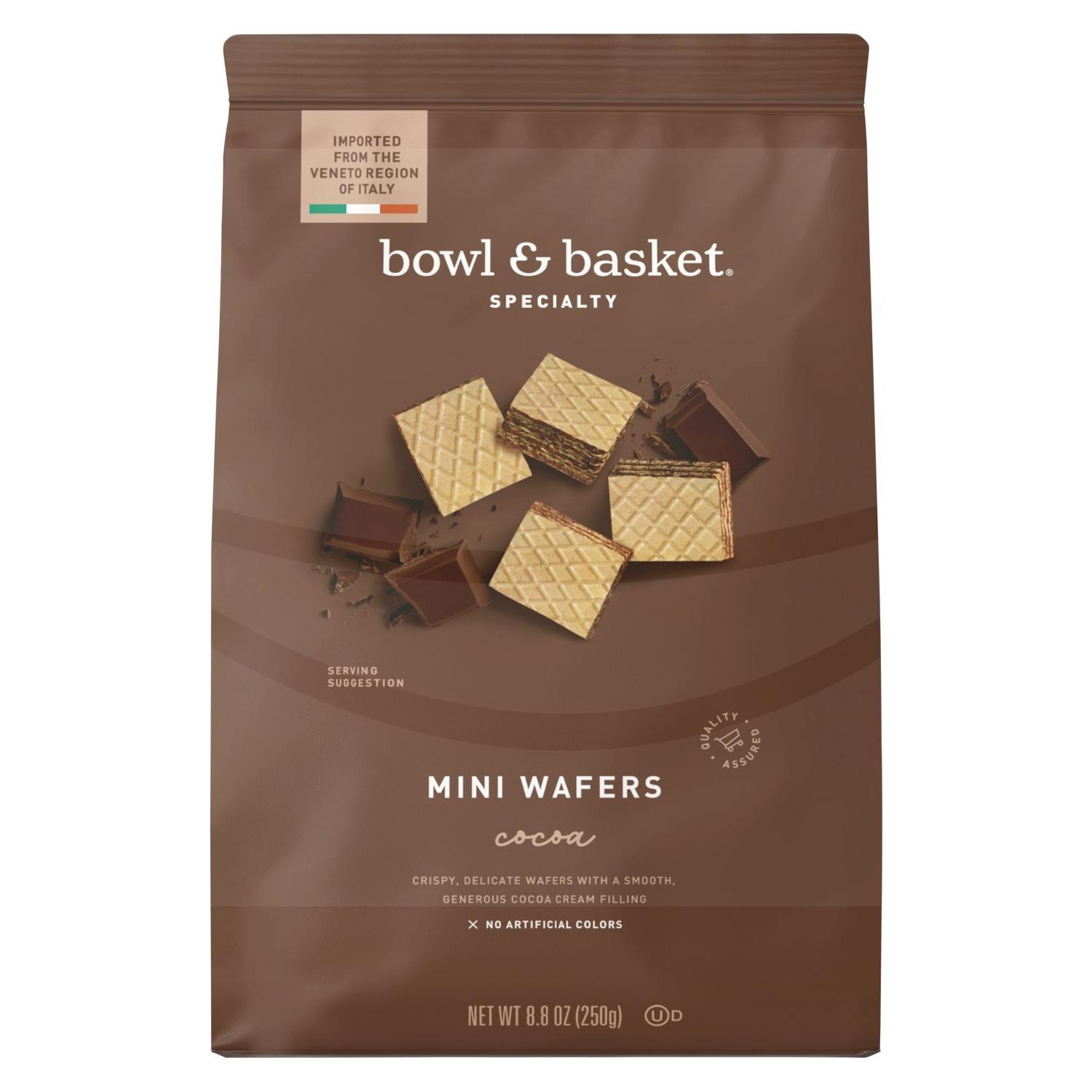 Bowl & Basket Mini Wafers Cacao, 8.8 OZ