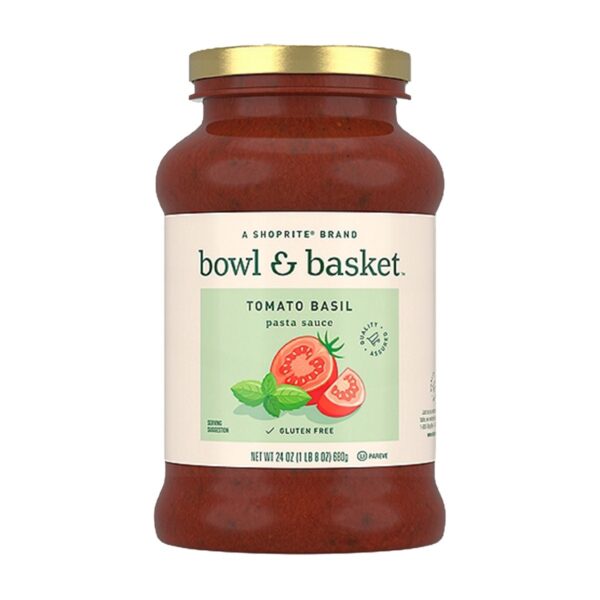 Bowl & Basket Tomato Basil Sauce, 24 OZ