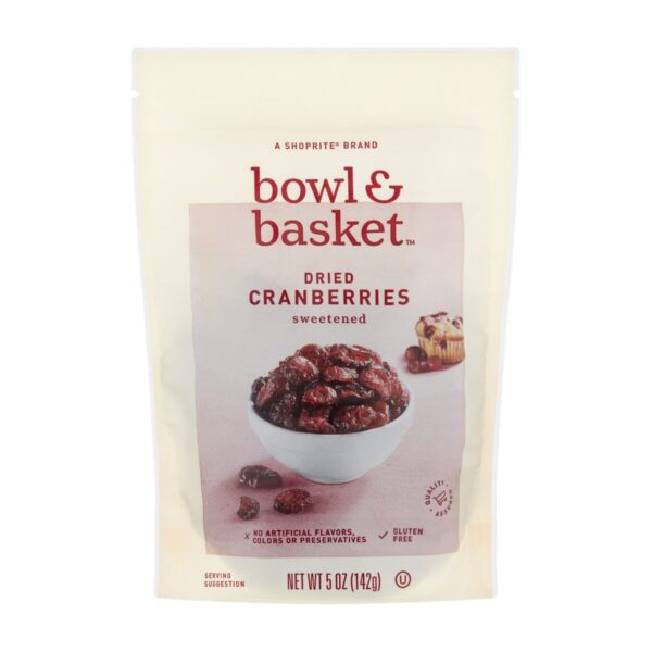Bowl & Basket Sweetened Dried Cranberries, 5 OZ