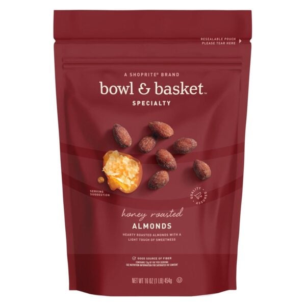 Bowl & Basket Almendras Honey Roasted, 16 OZ