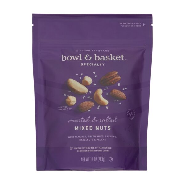 Bowl & Basket Specialty Roasted and Salted Mixed Nuts, 10 OZ