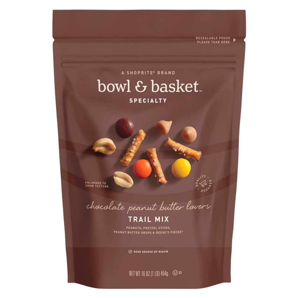 Bowl & Basket Trail Mix Chocolate y Maní, 16 OZ