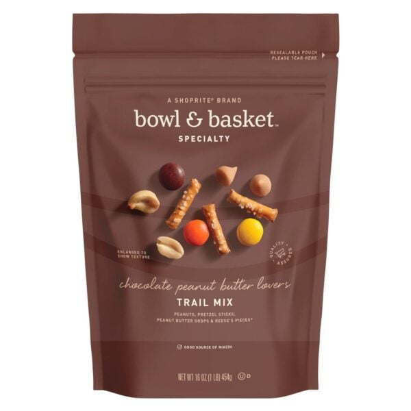 Bowl & Basket Trail Mix Chocolate y Maní, 16 OZ