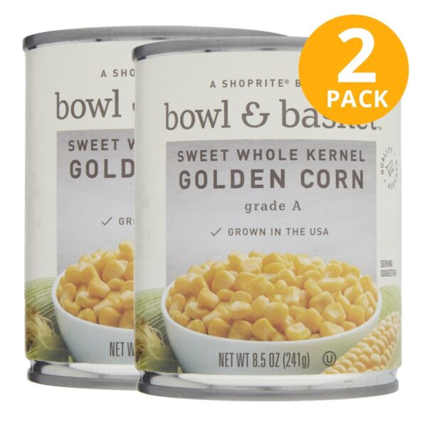Bowl & Basket Sweet Whole Kernel Corn, 8.5 OZ (Pack de 2)
