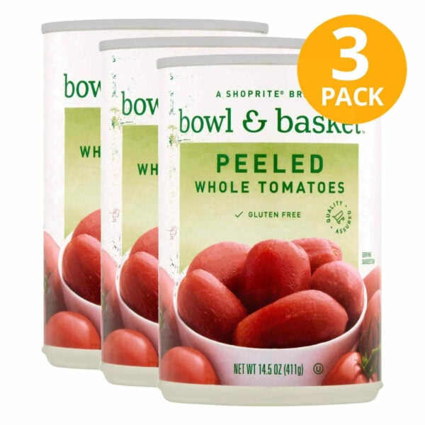 Bowl & Basket Tomates Pelados Enteros, 14.5 OZ (Pack de 3)