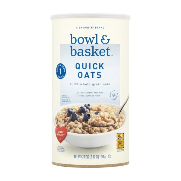 Bowl & Basket Quick Oats, Avena 42 OZ