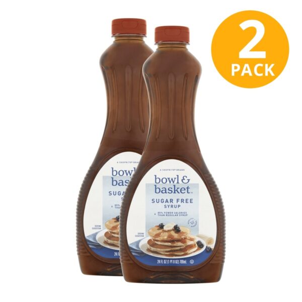 Bowl & Basket Sugar Free Syrup, 24 OZ (Pack de 2)