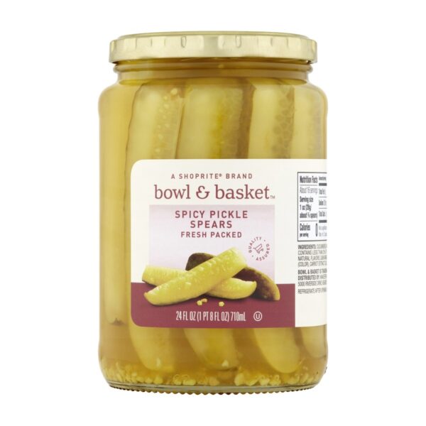 Bowl & Basket Spicy Pickle Spears, 24 OZ